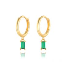 Aide Silver 18K Gold Color Hoop Earrings For Women 2021 Pendientes Zircon Heart Huggie Earings Jewelry Joyero Gifts Aros Colores