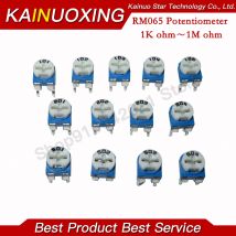 20 pz RM065 RM-065 100 200 500 1K 2K 5K 10K 20K 50K 100K 200K 500K 1M ohm Trimpot Trimmer Potenziometro resistenza variabile