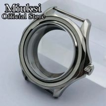 Miuksi 41 mm silbernes steriles Gehäuse, Saphirglas, passend für NH35 NH36 ETA2824 2836 Mingzhu