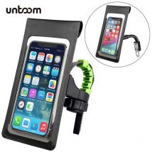 360° Rotation Waterproof Bicycle Phone Bag Case Touch Screen Bike Handlebar Phone Holder Motorcycle Rearview Mirror Phone Stands