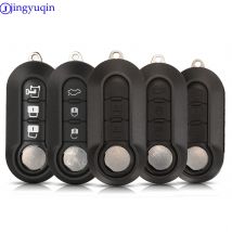 Jingyuqin Remote Key Case Shell Cover per Fiat 500 Panda Punto Bravo Doblo Peugeot Boxer Citroen