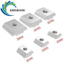 KINGROON 100pc 50pc M4 M5 M6 T Block Platz Muttern T-Track Schiebe Hammer Muttern für Verschluss 2020 3030 aluminium Profil