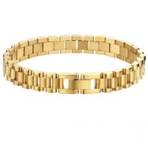 E.B.belle 2024 New Stainless Steel Gold Plated Detachable Wristbands Bracelets Bangles For Women Men Gold Wrap Bracelets