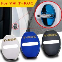 FLYJ 4PCS Auto Türschloss Auto Aufkleber Abdeckung Schützen Schnalle Abdeckung Auto Zubehör Innenraum Für T-ROC r TROC R