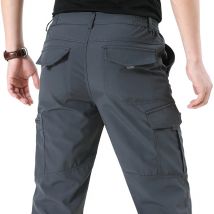 2024 Winter Men's Tactical Cargo Pants Plus Velvet Breathable Autumn Casual Long Trousers Male Quick Dry Multi-pocket Pant Warm