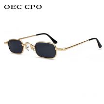 OEC CPO Occhiali da sole quadrati vintage per uomo Designer di marca di lusso Occhiali da sole in metallo Moda donna Occhiali di marca famosa Gafas O87
