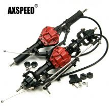 AXSPEED 1:10 Crawler RC Auto Teile Komplette Metall Legierung Vorne Hinterachse mit Schloss für