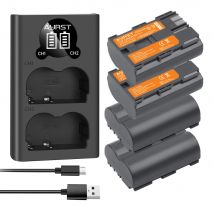 2500mAh BP-511 BP-511A BP 511A battey + USB Charger for Canon G6 G5 G3 G2 G1 EOS 300D 50D 40D 30D 20D 5D G6 L10 camera