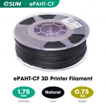 eSUN Refus Kohlefasergefülltes Nylon PA6-CF 1,75 mm 3D-Druckerfilament 0,75 kg Spule