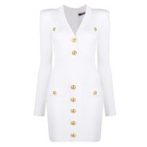 HarleyFashion Neue Herbst Sammlung Hohe Qualität V-ausschnitt Tasten Streetwear Casual Weiß Mantel