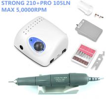 2021 nuovo arrivo forte 210 PRO 105 105L manipolo 65W 45000/500000rpm trapani per unghie Manicure macchina Pedicure punte di File elettriche