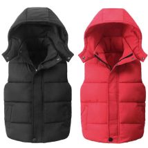 2023 mädchen Jungen Mit Kapuze Westen kinder Unten Baumwolle Mantel Herbst Winter Baby Kinder Infant Warme Weste Oberbekleidung Kleidung 4-10Y