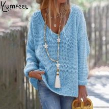 Yumfeel Frauen handgemachte Quaste lange Halskette Boho Holzperlen Stern Stein Anhänger Pullover Kette