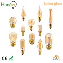 E14 E27 Retro LED Spiral Filament Light Bulb 4W Warm White 2200K 220V C35 C7 T20 T22 T28 ST45  T25 G40  Vintage Edison Lamp