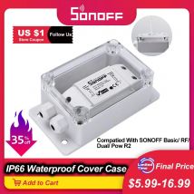 Itead SONOFF IP66 Wasserdichte Abdeckung Fall Junction Box Compatied Mit sonoff Grundlegende/RF/Pow/Dual/TH10/TH16 Smart Home WiFi Schalter