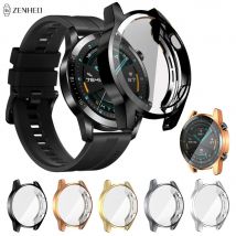 Custodia protettiva in TPU elettrolitico per Huawei Watch GT2 46mm 42mm Protezione per schermo intero Cover per paraurti