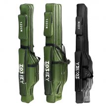 Angelruten-Aufbewahrungstasche, Oxford-Stoff, multifunktional, 1/2/3-lagig, große Kapazität