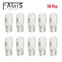 Fagis 10 pz Auto T10 Alogeno W5W 194 158 Cunei 12 v 5 w Auto Lampada Bianco Caldo Lampadine Luce Strumento Luci di Lettura Lampada di Liquidazione