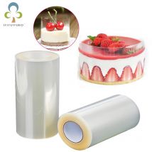 1 Rolle Kuchen-Surround-Folie, transparent, Kuchenhalsband, Küche, Acetat, Kuchen, Schokolade, Süßigkeiten zum Backen, langlebig, 8 cm x 10 m/10 cm x 10 m