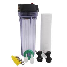 Homebrew Bierfilter-Set, einstufig, 25,4 cm, passend für 1/4 Zoll (6 mm) Innendurchmesser, 5 Mikron