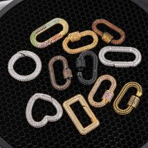 Juya DIY Neue Designer Kostüm Schmuck Machen Liefert Handgemachte Dekorative Anhänger Karabiner Verschluss Schraube Lock Verschlüsse Großhandel