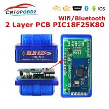 Super Mini ELM327 Bluetooth V1.5 z podwójnym Pic18f25k80 WIFI ELM 327 V1.5 skaner obd2 uniwersalne
