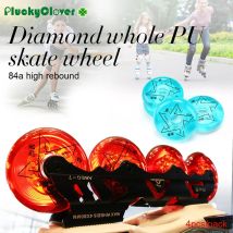 4 Stück ganze PU-Rollschuhrad 72 mm 76 mm 80 mm 84a High Rebound Slalom Inline Skate Wheel Schönes Schiebe-Rollschuhrad