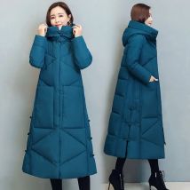 Winter Long Coat Women's 2025 Fashion New Thicken Cotton padded Warm Snow Outerwear Loose Female Windproof Hooded Jacket Parkas