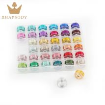 Makramee 36, verschiedene Farben, metallischer Stickerei-Webgarn, handgefertigt, DIY-Armband, Schnur, Kreuzstich, Nähen, Tatting, Bastelgarn