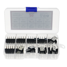 50 Stück 10 Werte Mosfet-Transistor Feldeffekt-Kit IRF3205 IRF640 IRF740 IRF830 IRF840 IRF530 IRF630 IRF820 IRFZ44 IRF9540 IRF820