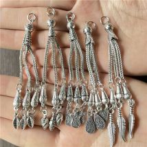 JunKang mischreihe von federn kegel, tulpe rosenkranz anhänger, DIY handmade muslimischen islamischen männer und frauen meditation schnallen