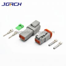 5 Sets 2-poliger Deutsch DT wasserdichter männlich-weiblicher elektrischer Steckverbinder-Stecker DT04-2P DT06-2S mit Anschlüssen