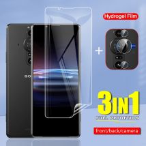 Slim Front / Back Soft TPU Protective Hydrogel Film For Sony Xperia Pro-I Pro I 1 Camera Lens Screen Protector Glass
