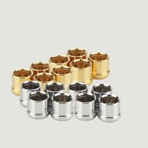 Neue Rhodium Vergoldet RCA Kappe Stecker Kurzschluss Buchse Phono Stecker RCA Abschirmung jack buchse schützen abdeckung kappen