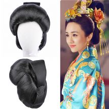 Schwarz Japanischen Kimono Haar Zubehör Vintage Haar Produkte Prinzessin Geisha Headwear TV Spielen