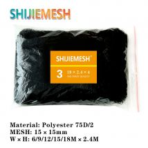 Hole Orchard Garden Polyester 75D/2 4 Pockets 2.4M High 15mm Anti Bat & Bird Mist Net