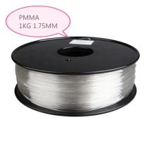 PMMA Filament 3d Drucker 1,75 MM 1KG Druck Verbrauchs Acryl mMaterial Weiß Reine Transparente