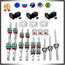 3 ejes de 4 ejes kit de enrutador de control numérico computerizado: 6 uds HGR20 guías lineales + 12 Uds HGH20CA bloques + 3 sets / 4sets SFU1605 tornillo de la bola para CNC