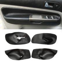 LHD Solo 4 Porte Auto Per VW Golf 4 MK4 Bora Jetta 1998 - 2001 2002 2003 2004 2005 Porta Bracciolo Pannello di Copertura In Pelle Trim Nero