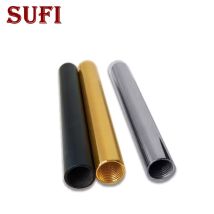 2 pezzi oro argento nero M10 * 1.0mm filettatura interna tubo dritto biella cava lampada da terra lampada da tavolo lampada molecolare