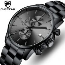 Neue CHEETAH Männer Uhr Luxus Marke Business Schwarz Quarz Uhren Herren Wasserdichte Chronograph Sport Armbanduhr Datum Männlich Uhr