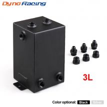 3L Racing Car Kraftstoff-Überspannungstank, Aluminium, 3-Liter-Wirbel-Topf-System, universeller schwarzer Kraftstofftank