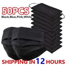 Maski 3-warstwowa maska Maski na twarz Tkanina z dmuchanego stopu Jednorazowe maski ochronne przeciwpyłowe Maska na usta Czarne tusze do rzęs