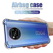 x5 Poco X3 Pro NFC M3 PocoX3 X 3 Custodia protettiva antiurto in silicone trasparente per fotocamera per Xiaomi Redmi Note 12 10 9 8 Pro Cover