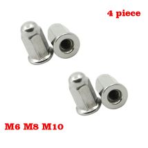 4PC M8 M10 Acorn Cap Nut Screw Bolt Hex Head Dome Metric 6mm x Thread Pitch 1.0 for Yamaha DT100 DT125 DT175 DT250 DT360 FJ1100