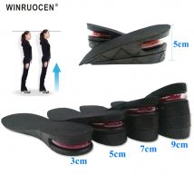 3-9cm Höhe Erhöhen Einlegesohle Kissen Höhe Heben Verstellbaren Cut Schuh Ferse Einfügen Größer Aufzug Einlegesohlen für Fuß pads Unisex