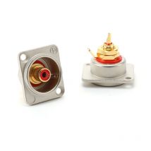 NEUTRIK Gold plated RCA Socket Metal Panel Mount Terminal Chassis NF2D-2 NF2D-9 Audio Jack Connector