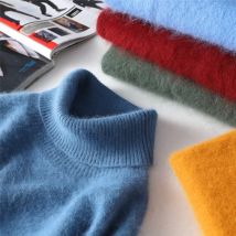 Zocept Winter pullover für Männer Mode lässig Roll kragen pullover dicken Nerz Kaschmir pullover warme weiche gestrickte Pullover Tops Männer Pullover