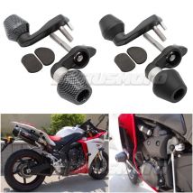 Motorrad Black & Carbon Sturzpads Crash Fallen Schutz Für Yamaha YZF-R1 YZFR1 YZF R1 2009-2014 2010 2011 2012 2013