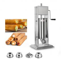 ITOP Manuelle Churros Maker 5L/7L/10L/15L Vertikale Spanisch Churrera Maschine Heavy Duty Edelstahl Mit 4 düsen Kommerziellen